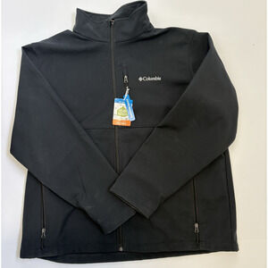 COLUMBIA Ascender Softshell Jacket Mens Size 2XL (Black Coat Outerwear NWT)